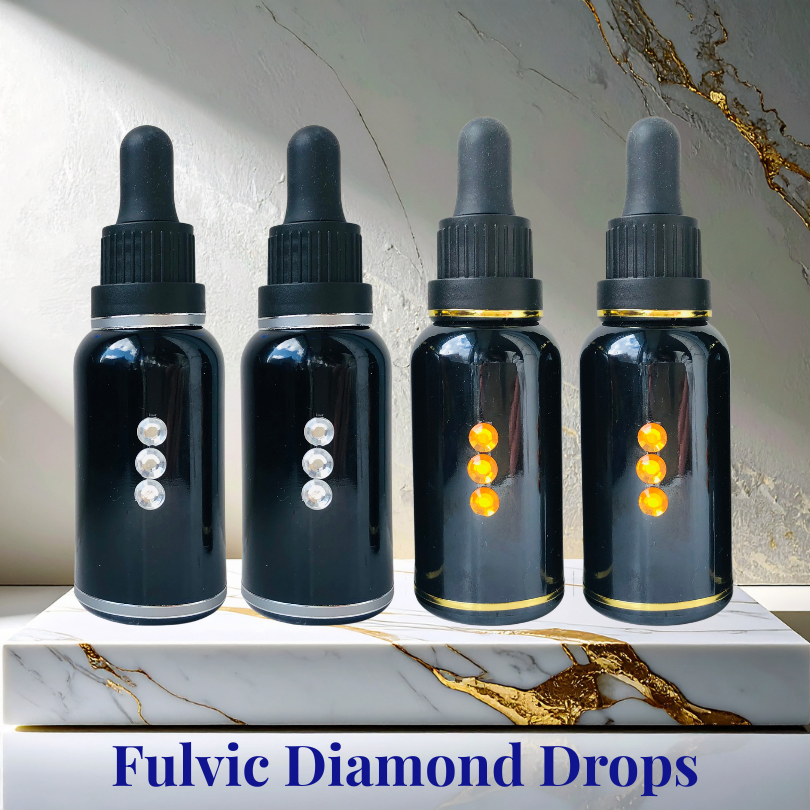 Natural Fulvic Vitality Diamond Drops for humans, animals and plants