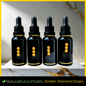 Natural Fulvic Vitality Diamond Drops for humans, animals and plants