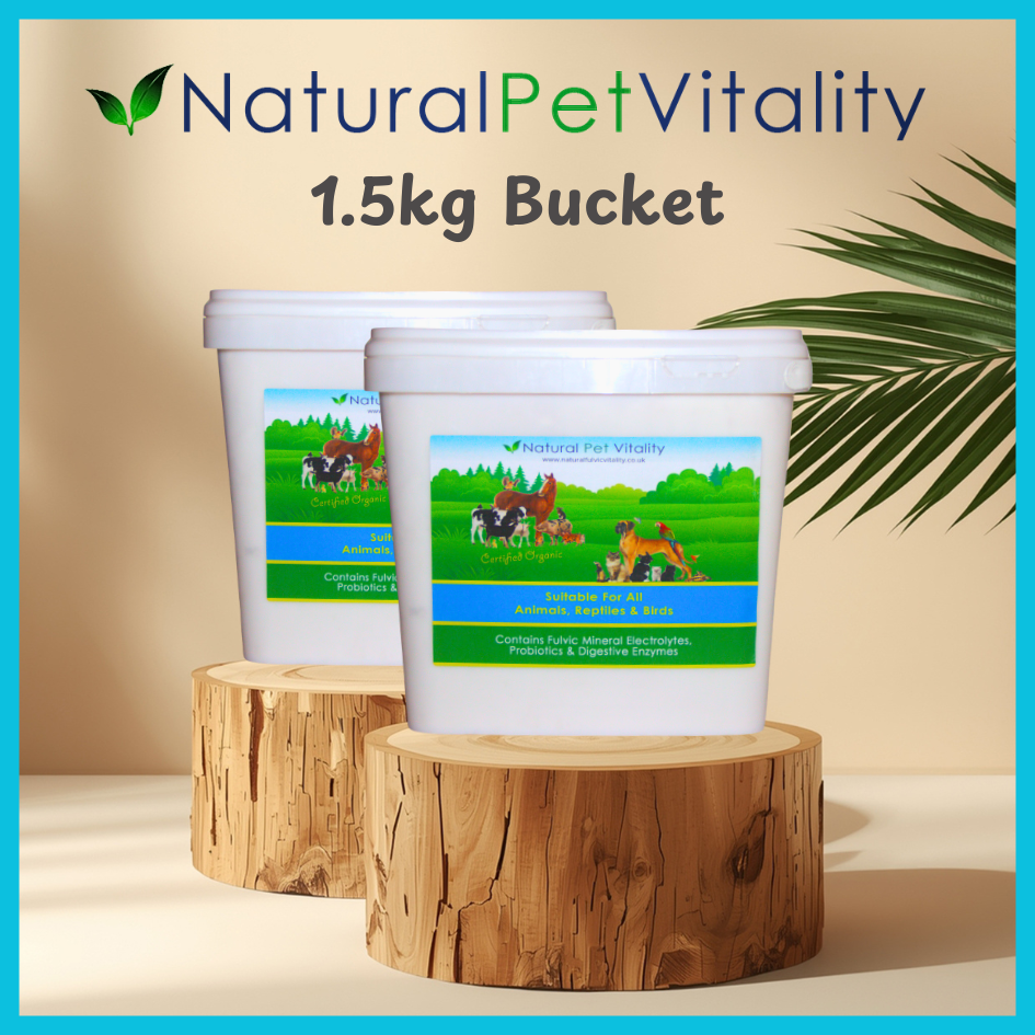 Pet Fulvic Mineral Supplement Natural Pet Vitality 1.5kg Bucker