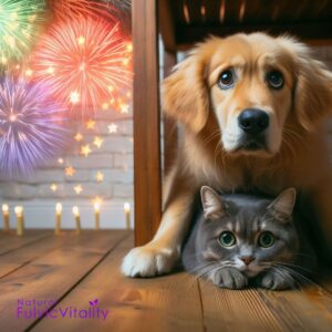 dog and cat fireworks scared anxiety 