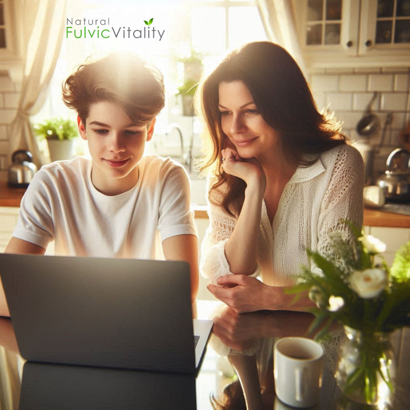 Mother And Son Booking Zoom Call