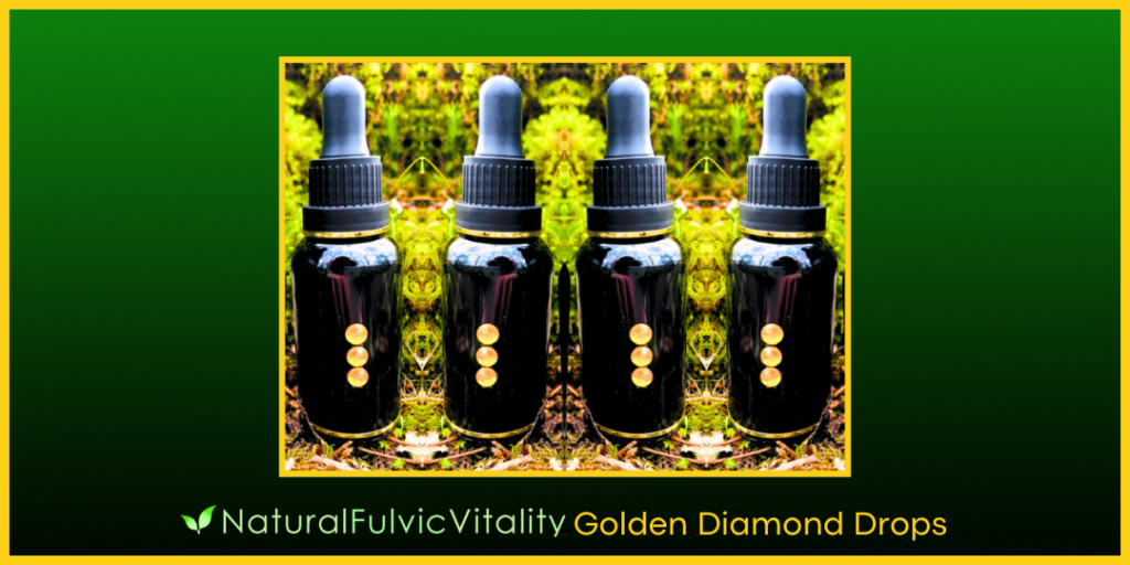 Natural Fulvic Vitality Golden Diamond Drops 30ml